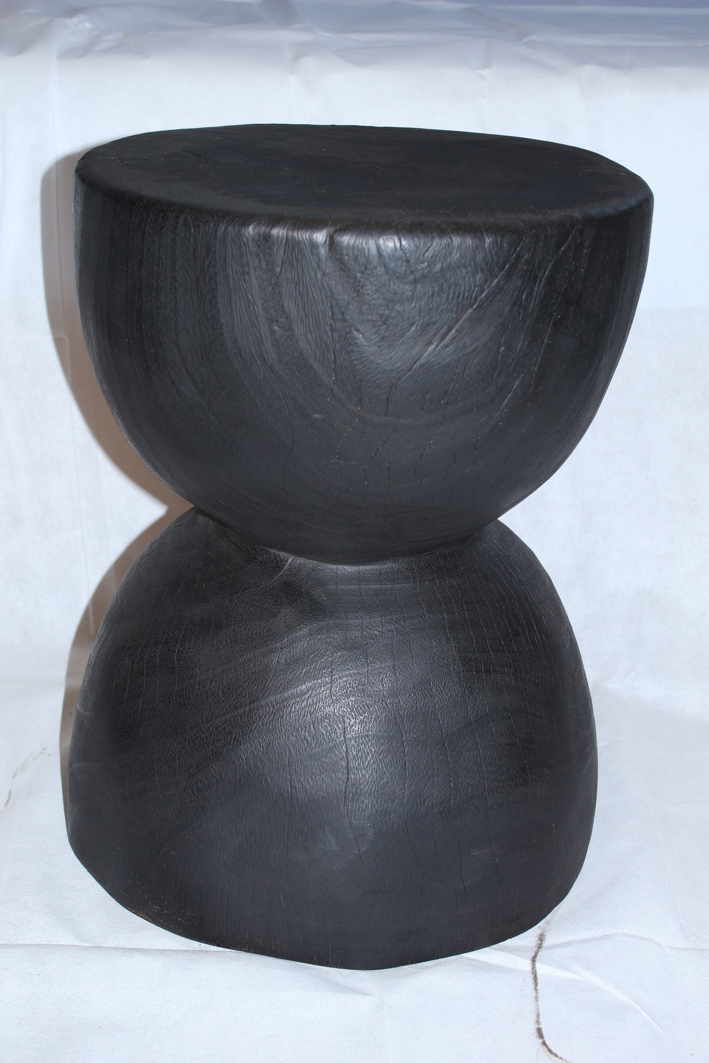 Stool Hourglass Shou Sugi Ban