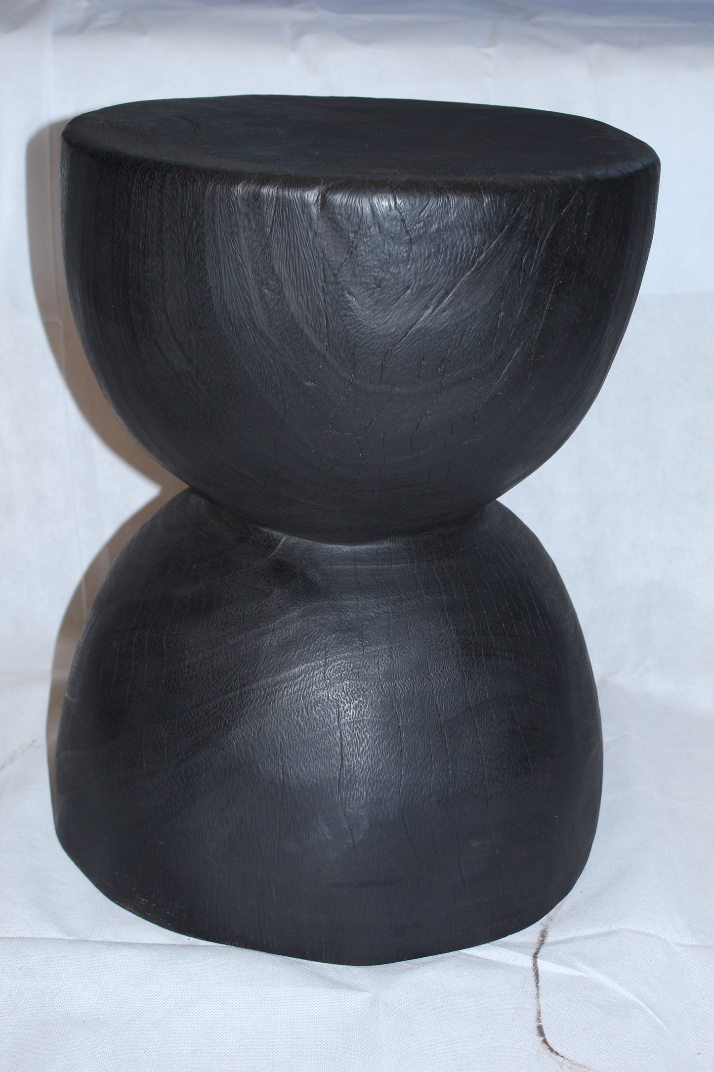 Stool Hourglass Shou Sugi Ban