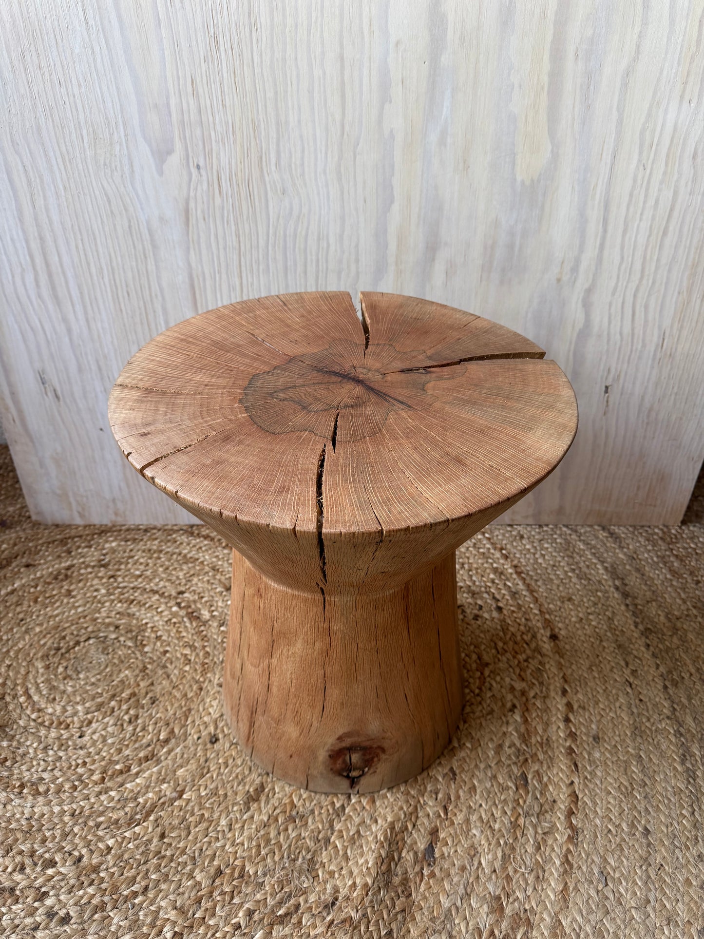 Sandglass Stool encino